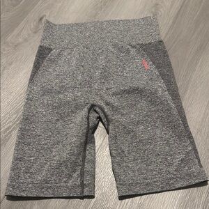 Gymshark Gray/Pink Biker Shorts